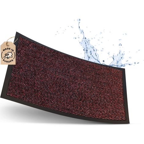 WOHNDIRECT Schmutzfangmatte PALERMO - 1 Stück 40x60 cm, Rot