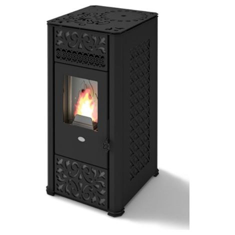 Estufa De Pellet Eva Calòr LUCILLA 901670400 Acabado Negro (1/4)