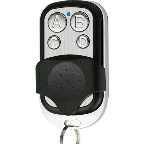 2 pièces Télécommande portail universelle, fréquence 433,92 Mhz pour portail automatique, large rayon - Télécommande universelle pour portail programmable code fixe batterie 12 V incluse (1/4)