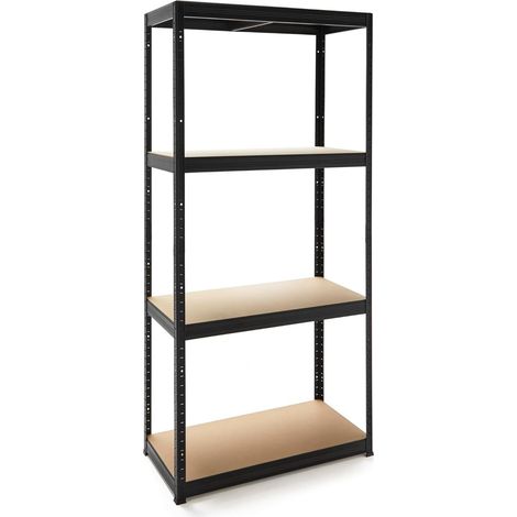 ORION91oficial® - Estantería Metálica  Modular  Almacenaje  150x60x30cm  Acero y MDF  Antihumedad  Hogar  Trastero  Almacen  Garaje  4 Baldas Ajustables  Cargas Pesadas 700Kg  Estantería  (1/5)