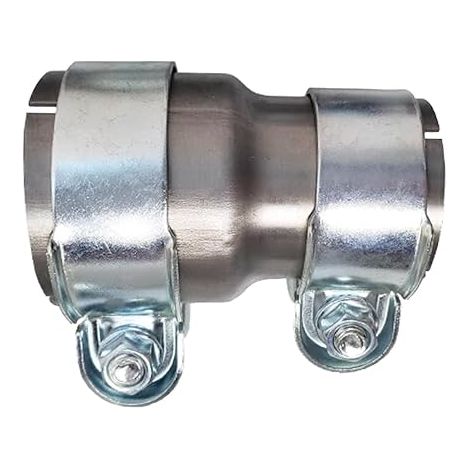 Pipe Connector Exhaust Clamp 40mm to 45mm Reducer Strip Exhaust Pipe Stainless Steel Clamp Double Exhaust Sleeve Fitting (1/5)
