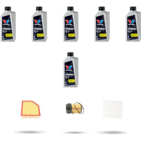Kit tagliando 3 FILTRI e 6L OLIO compatibile con Volvo S60 II V60 Cross Country 1.5 T3 112kw dal 2015 (1/5)