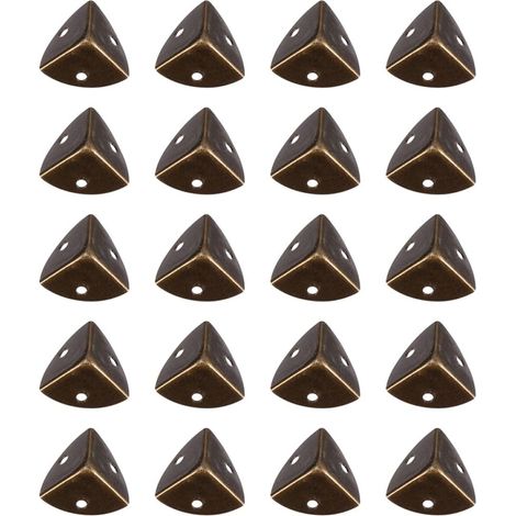 Protections d'angle en Fer Lot de 20 Renforce Les Joints Design Vintage Unique et Protège Les Coins pour Boîte en Bois pour Décoration Maison (1/5)