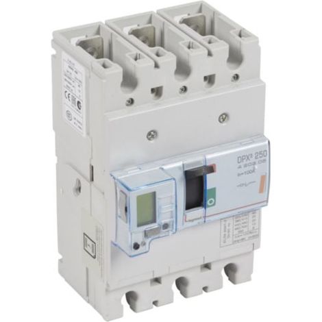Disjoncteur électronique DPX³250 pouvoir de coupure 25kA 400V - 3P - 100A - LEGRAND