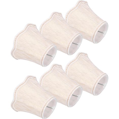 Lampenschirme im europäischen Stil aus Stoff, 6 Stück, Kronleuchterabdeckung, Wandleuchte, dekorative Lampenabdeckung (1/5)