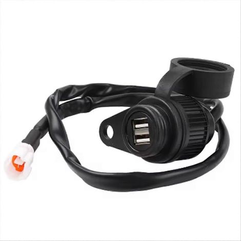 Prise double chargeur USB pour moto MT-09 XSR700 (1/5)