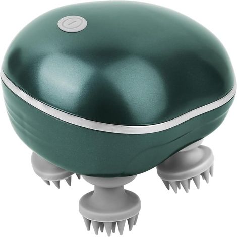 Masseur portable et étanche pour soulager le stress du cuir chevelu (vert) (1/5)