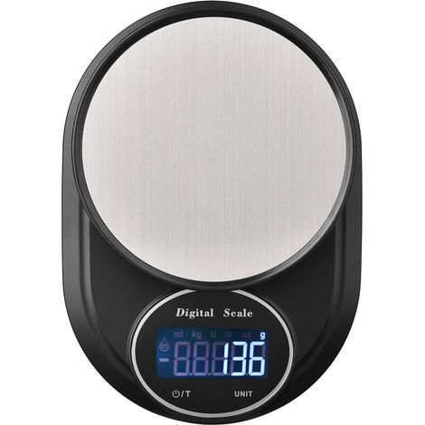 Balance de cuisine électronique portable 5 kg / 1 g pour la cuisson et la pâtisserie-AquaForge (1/5)