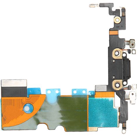 Câble flexible de charge USB pour iPhone 8, connecteur de port de charge de remplacement noir (1/5)