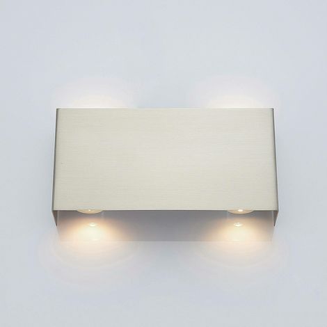 [GEBRAUCHT] B-Ware Lindby Led Wandleuchte Manon Wandleuchte Lampe Leuchte Nickel Satiniert 22 Cm330