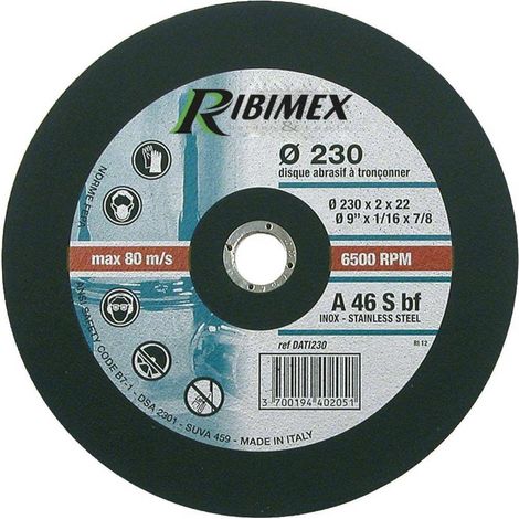 Disque Abrasif 230 mm - 230x3,2x22,2 mm - Tronçonnage Matériaux - Performance et Précision - D-Work