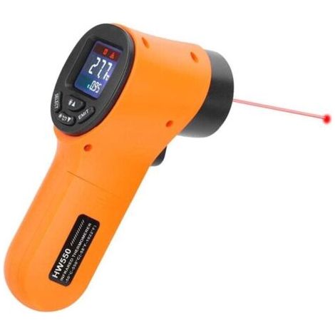 Infrarot-Thermometer, berührungsloses Laser-Infrarot-Thermometer für industrielle -50 °C bis 550 °C, LCD-Display mit Hintergrundbeleuchtung, Alarm und einstellbarer Emissionsgrad (nicht für Menschen)