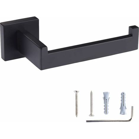 Toilet Paper Holder Tissue Roll Holder Hanger SUS304 Stainless Steel Matte Black Bathroom Lavatory Hardware Wall Mount (1/5)