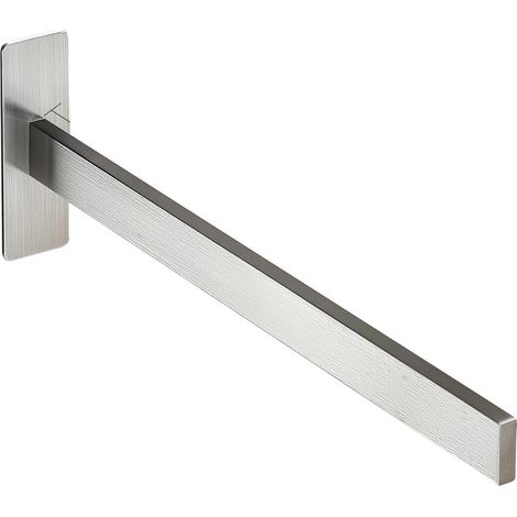 Toallero adhesivo, no requiere taladrar, acero inoxidable, para azulejos de baño, autocaravana (1/2)
