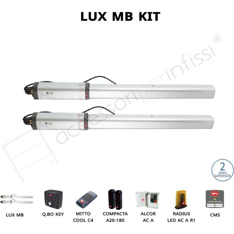 2611900 Kit Cancello Ante Battenti Idraulico Oleodinamico BFT LUX MB KIT R935217 00002 2611900 (1/2)