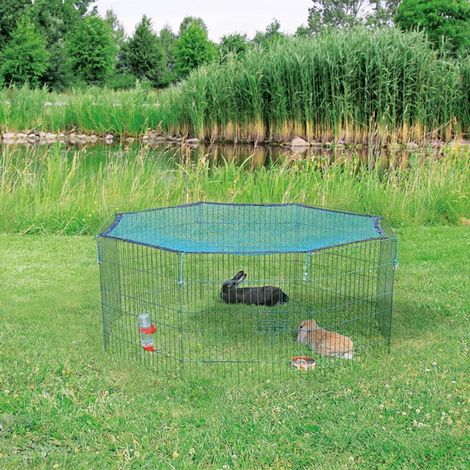 natura Freilaufgehege,mit Netz 8 Elemente 60 57 cm, grün