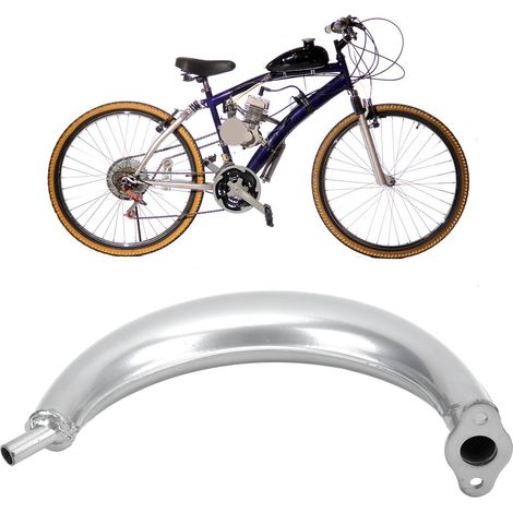 Pot d'échappement en acier allié en forme de banane pour moteur 2 temps 49cc 60cc 66cc 80cc vélo motorisé