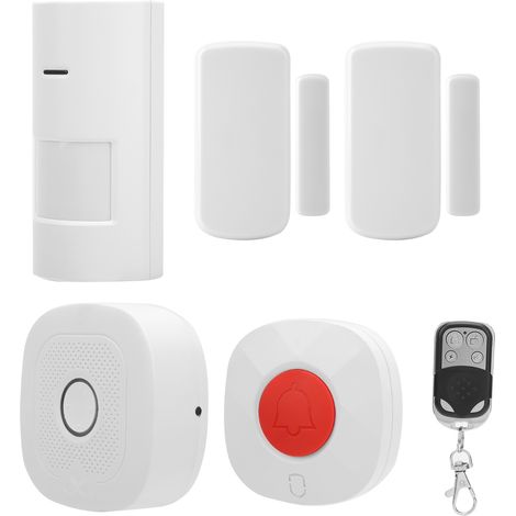 Sonnette de porte magnétique infrarouge avec alarme de sécurité et télécommande, compatible avec Tuya (1/5)