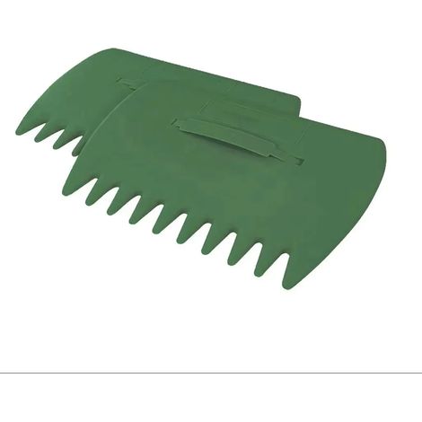 (Vert foncé) Râteau à feuilles à main, griffes de ramassage des déchets pour le nettoyage du jardin et de la cour (1/5)