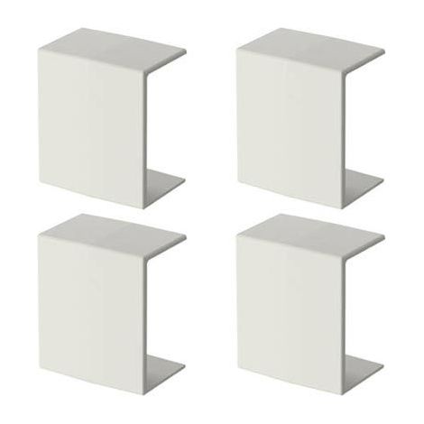 GGK LOT DE 4 JONCTIONS POUR MOULURE ÉLECTRIQUE 7X12MM BLANC EAN8018