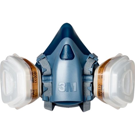 Kit demi-masque reutilisable 3M filtre A2P3 R masque grande taille 50734