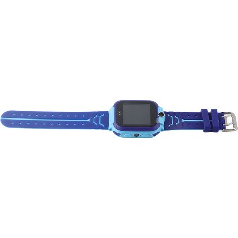 Montre connectée 2G pour enfants avec géolocalisation LBS, alerte SOS, prise de photos, mode jeux et arrêt à distance (bleue).