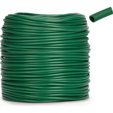 1 - Cordon Creux - Lien Souple - Support Croissance Plantes - Résistant UV Et Gel - Pour Tomates Roses Treillis - Vert - 3mmx100m
