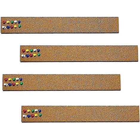 4 Korkstreifen für eine Pinnwand mit 35 Reißzwecken, 15 x 2 Zoll (1,27 cm) - 1/2 Zoll (1,27 cm) dick. (1/5)
