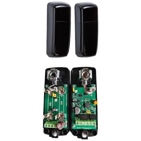 Ouvre-porte électrique automatique infrarouge de sécurité anti-pincement AC/DC 12-24V, longueur 20 m, angle réglable pour entrée de cour (1/4)