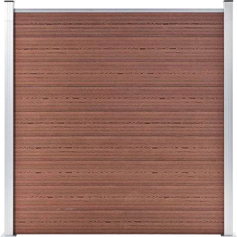 Maison Exclusive - WPC Zaun-Set 3 Quadrate + 1 Schräge 619x186 cm