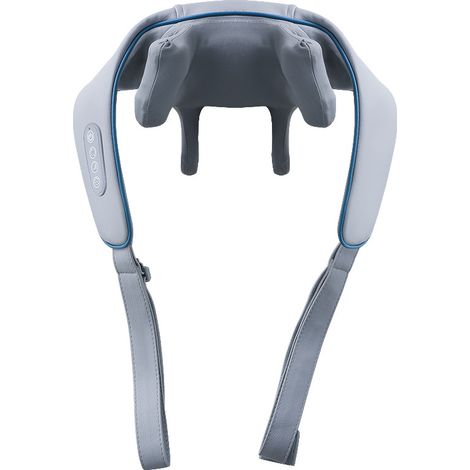 Appareil de massage gris pour soulager les douleurs cervicales, masseur chauffant pour la nuque et les épaules, massage shiatsu portable pour la nuque et le dos, masseur chauffant-AquaForge (1/5)