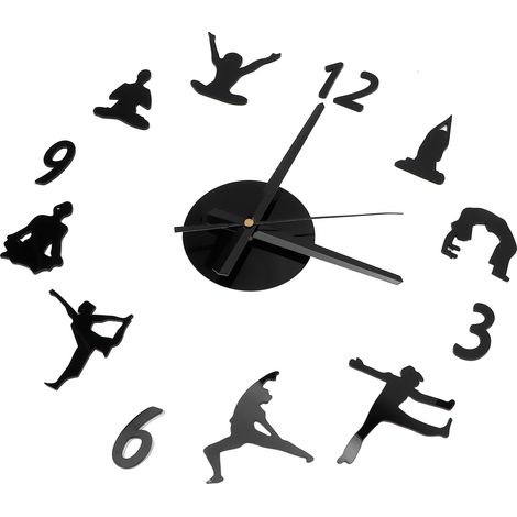 DIY-Wanduhr, leise, stilvoll, dekorativ, rahmenlos, zum Aufhängen im Wohnzimmer oder Büro (1/5)