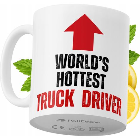 Lustiger Kaffee- oder Teebecher für LKW-Fahrer mit witzigem Textdesign – ideal für Geburtstage, Namenstage, Feiertage und besondere Anlässe. Hochwertiger Becher für Zuhause, Büro und Arbeit. Farbe: We