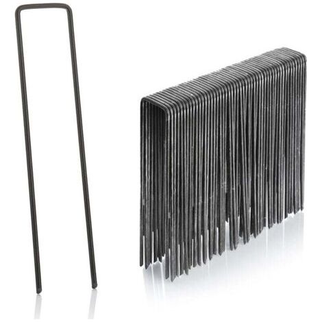 Lot de 50 Piquets d'Ancrage en Acier 150mm x 40mm x 3mm pour Fixation Solide