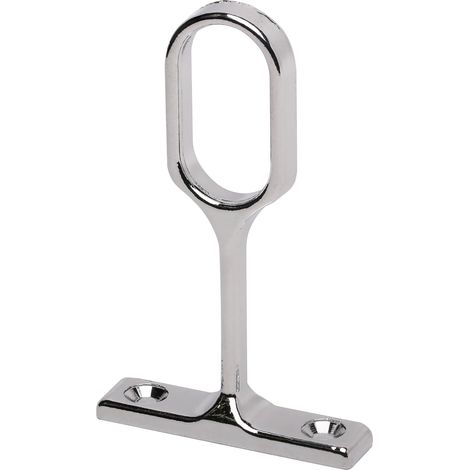 Oval-shaped clothes hanger holder with flange, suitable for wardrobe clothes, 2-piece set.