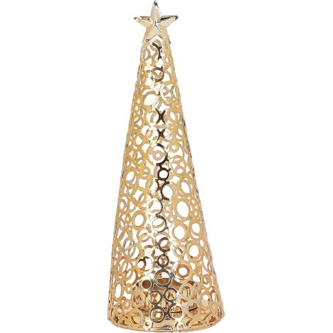 Bougeoir pour sapin de Noël, bougeoir exquis pour la décoration intérieure, bougeoirs de Noël, bougeoirs dorés pour bougies de table, cuisine (1/4)