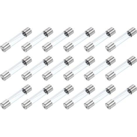 18Pcs Fusibles en Verre Axiaux avec Fil de plombs 6x30mm (F10A) (1/4)