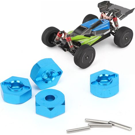 Douilles d'écrou de moyeu hexagonales de 5 mm avec goupilles pour voiture RC WLtoys 1/14 144001, pièces de rechange bleues 1266B