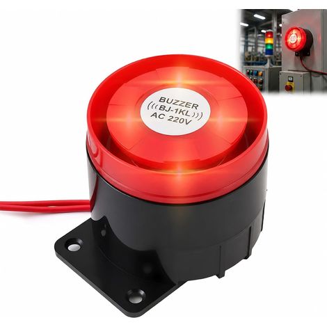 Sirène Alarme Extérieure 220V 120dB, Système Antivol Maison Étanche (1/5)