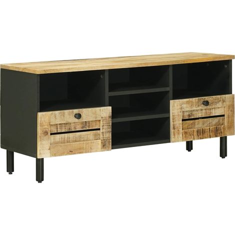 Storage Cabinets Natural 100 x 33 x 46 cm Solid Mango Wood vidaXL (1/5)