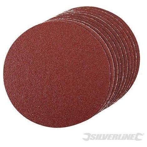 Silverline Dischi di levigatura auto adesiva 150mm 10pz Grana 60
