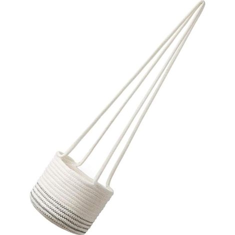 Corde de suspension en lin tressé à la main, design générique, pour plantes (1/5)