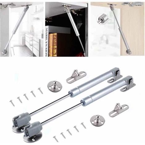 2 Amortisseur à gaz, 150N/15KG charnières à fermeture amortie, charnières de coffre à jouets, supports d'ascenseurs
