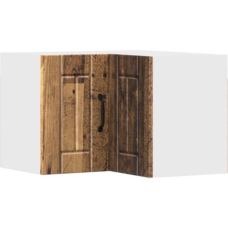 Maison Exclusive - Mobile angolare per parete LUCCA Legno antico 57 x 57 x 40 cm