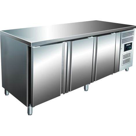 Table réfrigérée - 3 portes - Inox - 465L - Saro