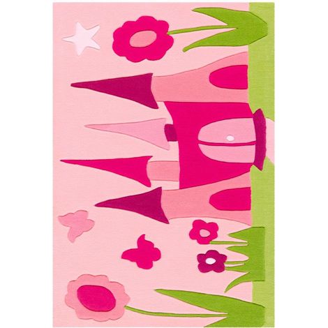 Tapis tissé joy 4191 pink castle - 90 x 150 cm (1/5)