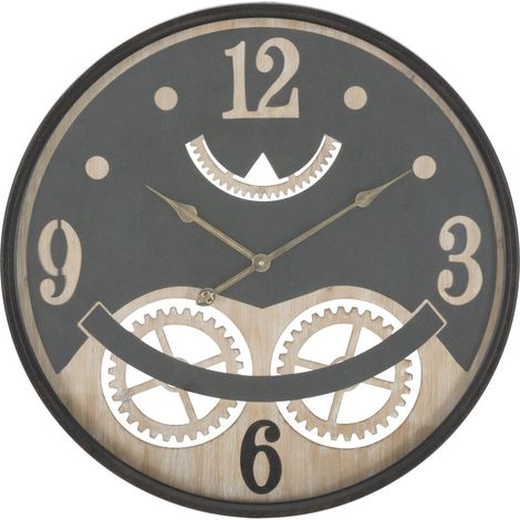 Orologio da parete XXX in ferro, MDF e vetro