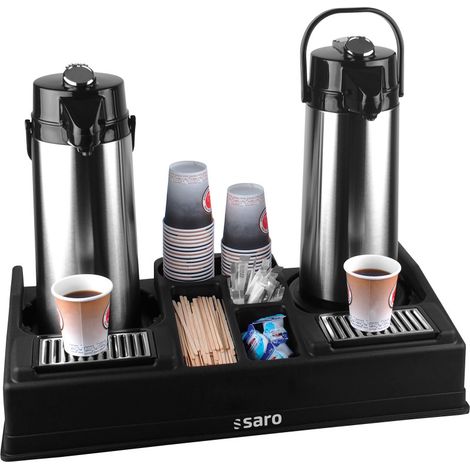 Station café LEO 2 - Pour cruches jusqu'à 190mm - Compartiments accessoires - Saro