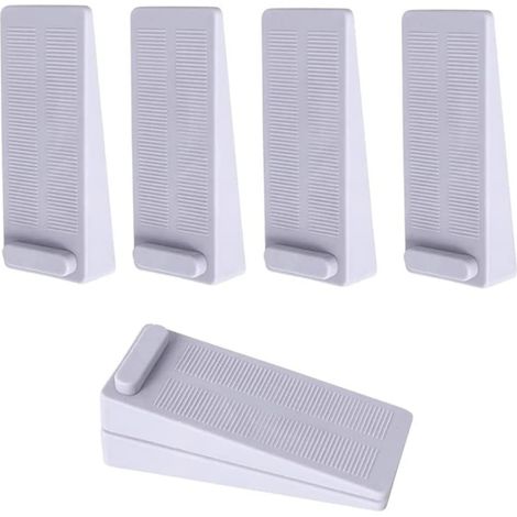 6 Pièces Arrêt Cale de Porte, Antidérapante Cale Porte au Sol avec Hauteur Réglable,Cale Porte Caoutchouc Pour Porte de Balcon, Salle de Bain, Chambre D'enfant, Porte Vitrée, Porte D'entrée
