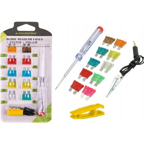 58388 FUSIBILI A LAMA UNI 10 PEZZI + ACCESSORI (1/4)